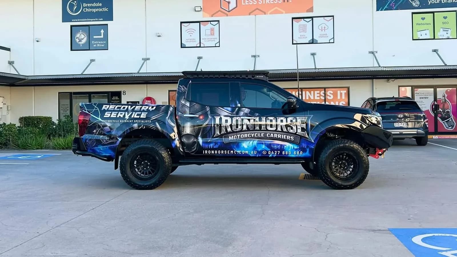 Wrapped tradie ute