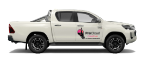 Logos on the doors